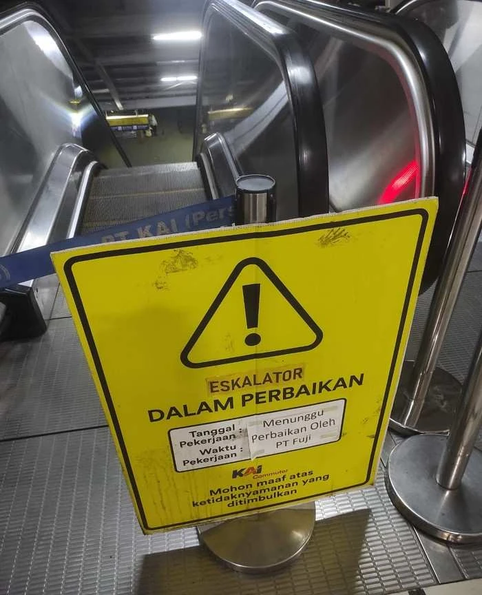 Eskalator Stasiun Bekasi Masih Rusak, DJKA: Perbaikan Rumit
